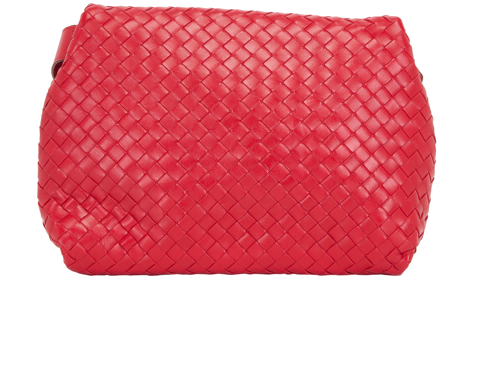 Intrecciato The Fold Bag, &pound;795, Handbags, Red, Leather, Back view